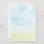 ボーイベビーゾウベビーシャワー招待状 招待状 (裏面)