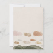 ボーイベビーボーホーウッドランドベビーシャワー招待状カード 招待状 (裏面)