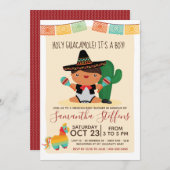 ボーイベビーマリアチベビーシャワー招待状 招待状 (正面/裏面)