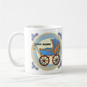 ボーイベビー乳母車 コーヒーマグカップ (左)