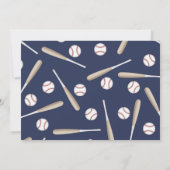 ボーイベースボールファースト誕生日招待状 招待状 (裏面)