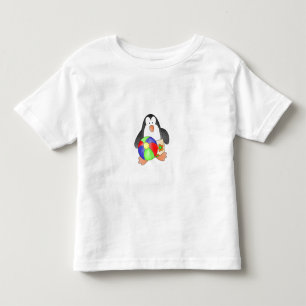 ボーイペンギンアットザビーチ トドラーTシャツ