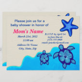 ボーイホヌベビーシャワー 招待状 (正面/裏面)