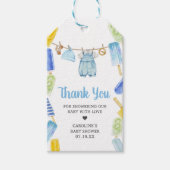 ボーイポプシクルベビーシャワーメッセージカード ギフトタグ (正面)