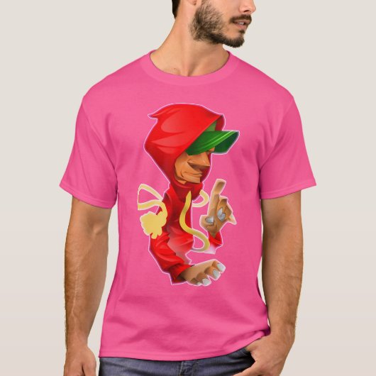 ボーイポーズヒップホップギフト Tシャツ (正面)