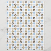 ボーイポープリント水玉模様スクラップブック紙 (正面)