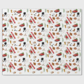 ボーイマイファーストRodeoカウボーイクリスマス誕生日 ラッピングペーパー (フラット)