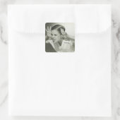 ボーイメイキング顔 スクエアシール (バッグ)