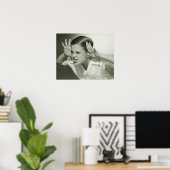 ボーイメイキング顔 ポスター (ホームオフィス)