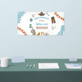 ボーイラウンドファーストロデオ1stパーティー誕生日 横断幕 (トレードショー)