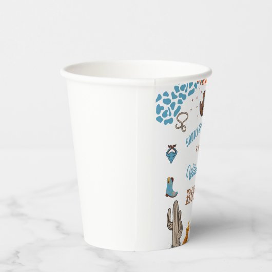 ボーイラウンドファーストロデオ1stパーティー誕生日 紙コップ (右)