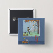 ボーイラッキング葉のボタン 缶バッジ (正面&裏面)