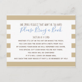 ボーイリトルカボチャ秋ベビーシャワーブックカード インビテーションポストカード