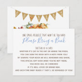 ボーイリトルカボチャ秋ベビーシャワーブックカード インビテーションポストカード (正面/裏面)