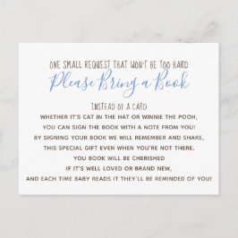 ボーイリトルカボチャ秋ベビーシャワーブックカード インビテーションポストカード