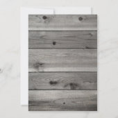 ボーイリトルパンプキン素朴秋ベビーシャワー 招待状 (裏面)