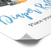 ボーイリトルブー幽霊ベビーシャワー招待状 ポスター (角)