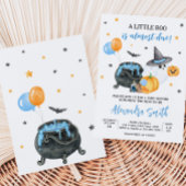 ボーイリトルブー幽霊ベビーシャワー 招待状