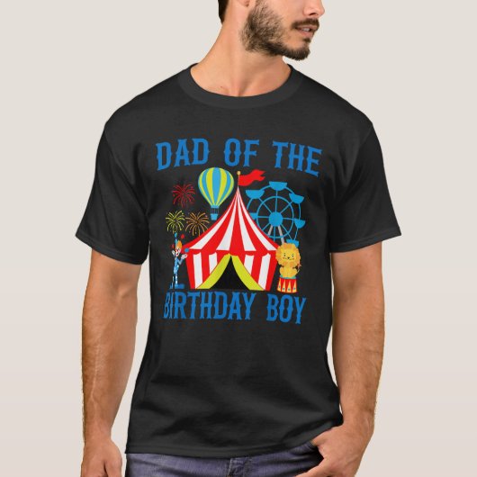 ボーイリングマスターサーカスカーン誕生日のパパ Tシャツ (正面)