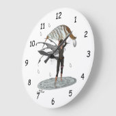 ボーイレインフェアリーとリーフウォールクロック ラージ壁時計 (傾斜)