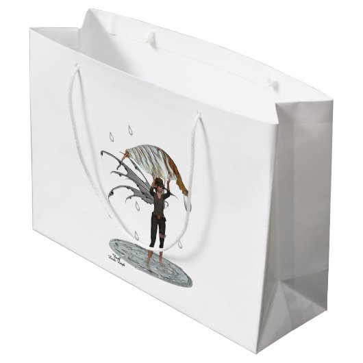 ボーイレインフェアリーとリーフ抱き枕 ラージペーパーバッグ (裏面アングル)