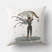 ボーイレインフェアリーとリーフ装飾用クッション クッション (裏面)