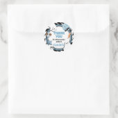 ボーイレトロ幽霊ハロウィーン誕生日 ラウンドシール (バッグ)