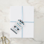 ボーイレースカー誕生日パーティー ギフトタグ (より糸付き)