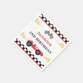 ボーイレースカー誕生日パーティー スタンダードカクテルナプキン (角)