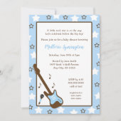 ボーイロックスターベビーシャワー招待状 招待状 (正面)