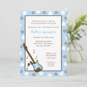 ボーイロックスターベビーシャワー招待状 招待状 (スタンド正面)