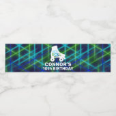 ボーイローラスケートで滑る誕生日レッツ ペットボトルラベル (シングルラベル)