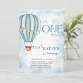ボーイワンダーフル熱気球ファースト誕生日 招待状 (スタンド正面)