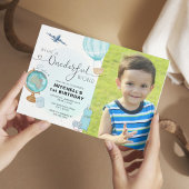 ボーイワンダーフル熱気球ファースト誕生日 招待状