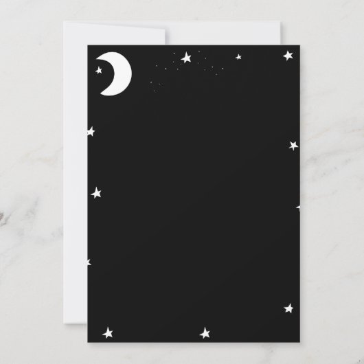 ボーイワン不気味幽霊ファースト誕生日 招待状 (裏面)