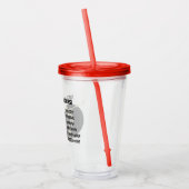 ボーイングスケルトン素晴らしい技術評価 アクリルタンブラー (左)