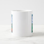 ボーイングフィールドヴィンテージの旅行ポスター ジャンボコーヒーマグカップ (正面)