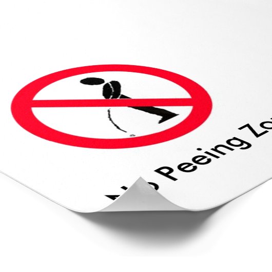 ボーイング禁止 ポスター (角)