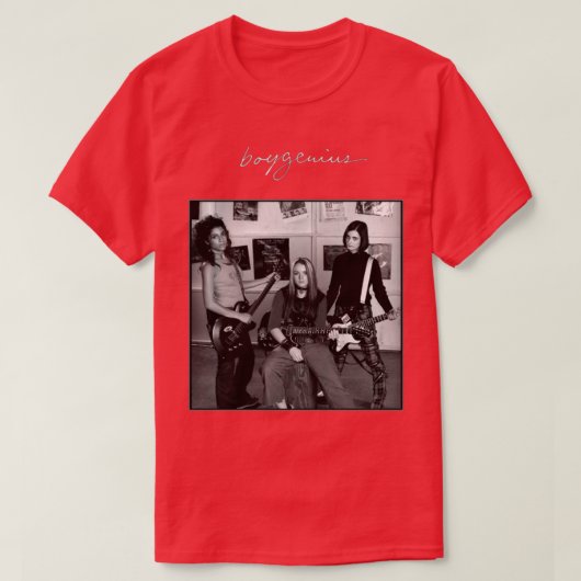 ボーイ天才ピンクスリップまたは滑ること Tシャツ (デザイン正面)