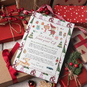 ボーイ小妖精や小人 |キッズクリスマス小妖精や小人さよならレターカード 招待状