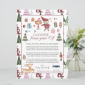 ボーイ小妖精や小人 |キッズクリスマス小妖精や小人さよなら手紙 (スタンド正面)