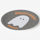 ボーイ幽霊バースデーパーティパーソナライズされた紙プレート ペーパープレート (アングル)