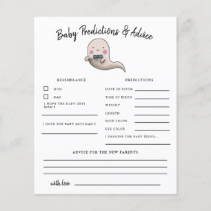 ボーイ幽霊リトルブプレディビジョン&アドバイスカード