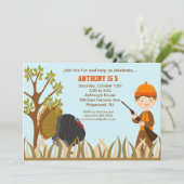 ボーイ狩りトルコインウッズ誕生日招待状 招待状 (スタンド正面)