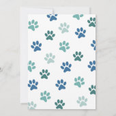 ボーイ獣医動物子供の誕生日パーティー 招待状 (裏面)