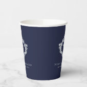 ボーイ確認海軍ブルークロスのクレストヴィンテージ 紙コップ (左)