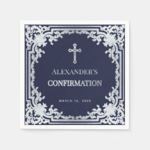 ボーイ確認海軍ブルーヴィンテージフェイクシルバー