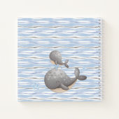 ボーイ航海のホエールベビーシャワーゲストブック ノートブック (裏面)