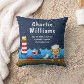 ボーイ航海のモンキーレッド海軍誕生統計 クッション (ブランケット)