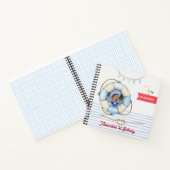 ボーイ航海の誕生日フォトゲストブック ノートブック (内部)